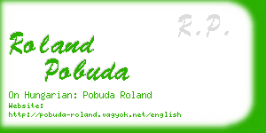 roland pobuda business card